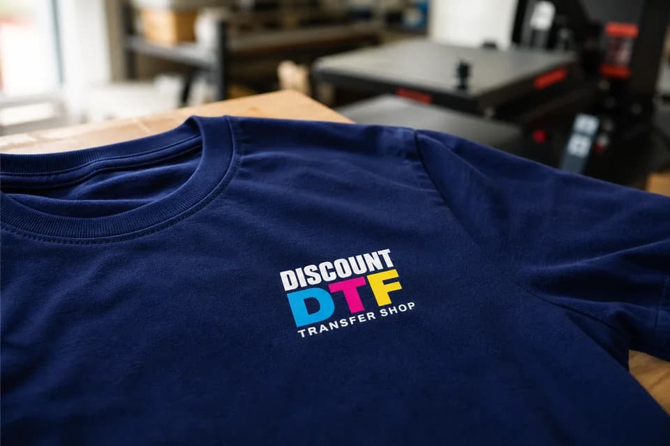 Image de marque sur la poitrine gauche ou clipart sur les transferts DTF