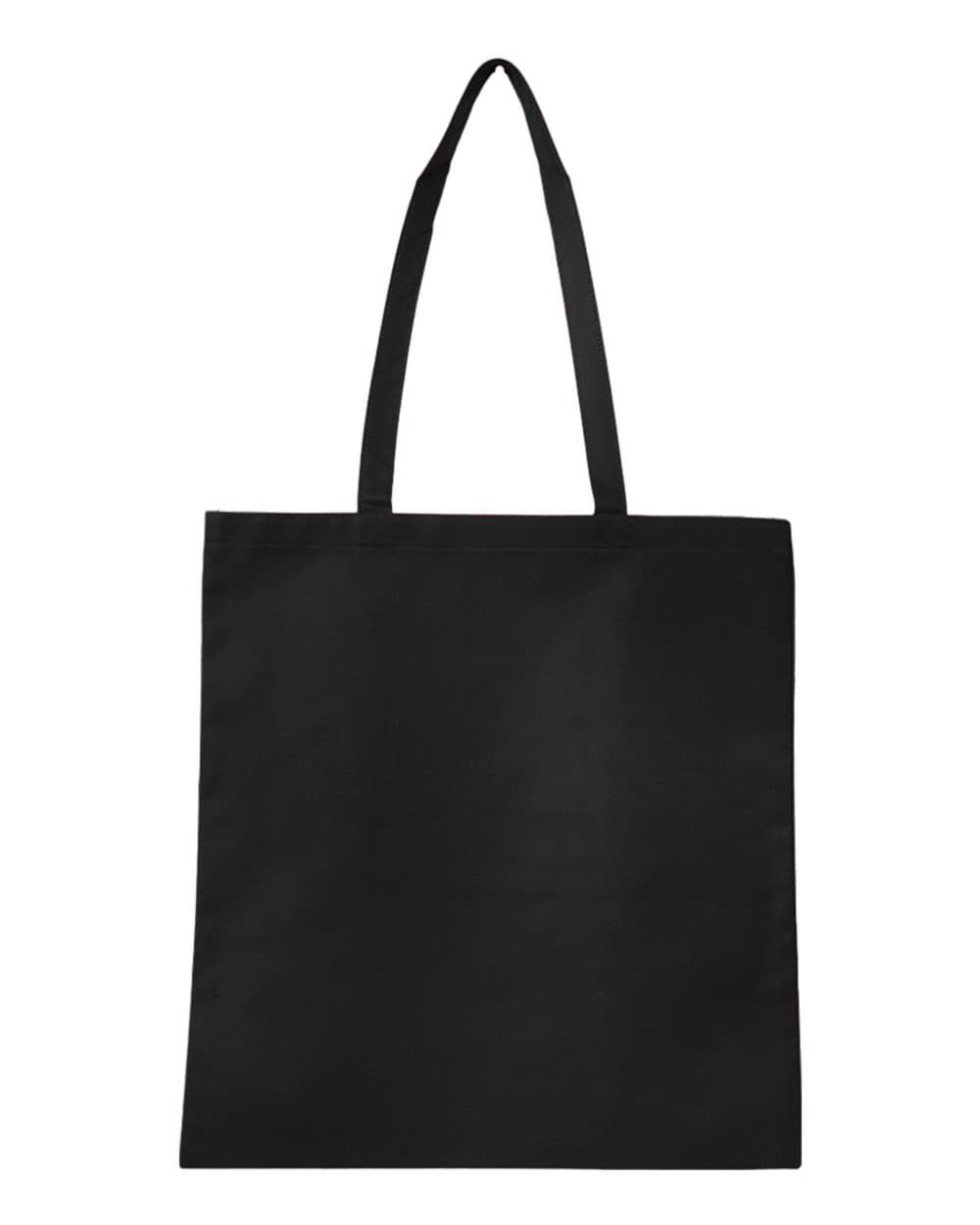 Q-Tees Q126300 Non-Woven Tote Bag — Black