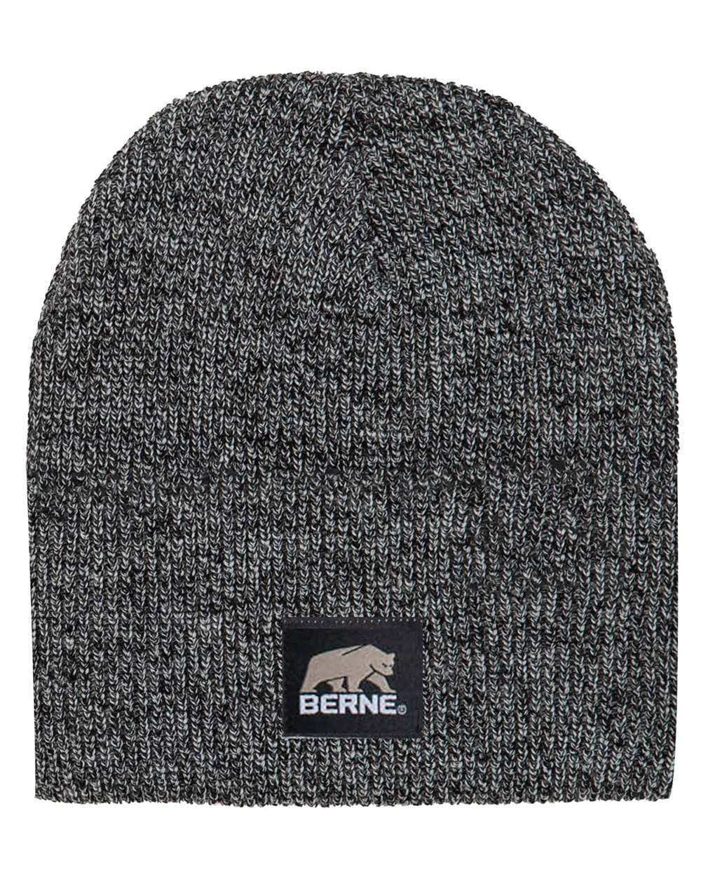 Berne Apparel H149 Heritage Knit Beanie — Black/ White