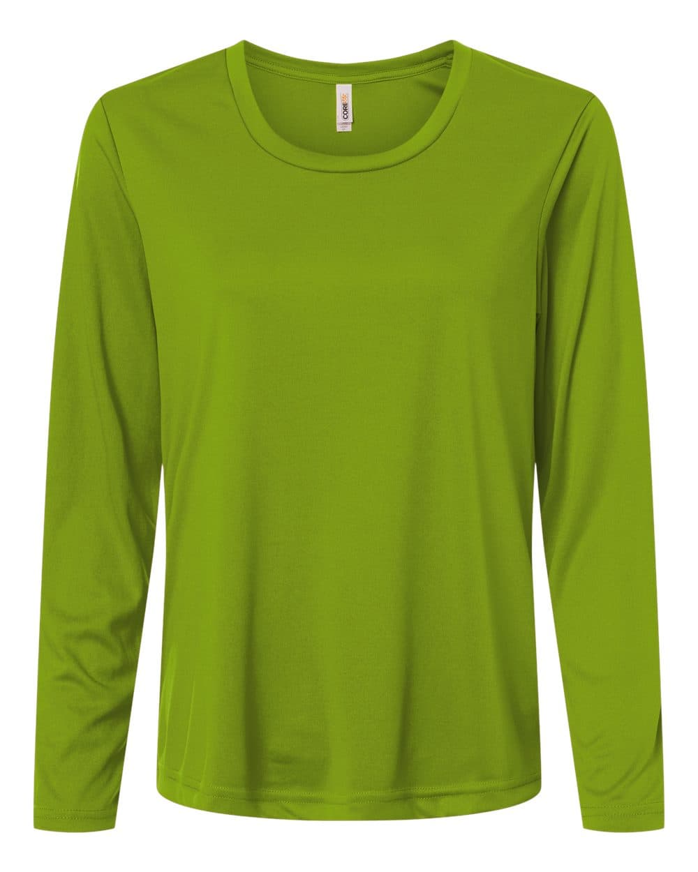 CORE365 CE10LW Women’s Capital Performance Long Sleeve T-Shirt — Acid Green