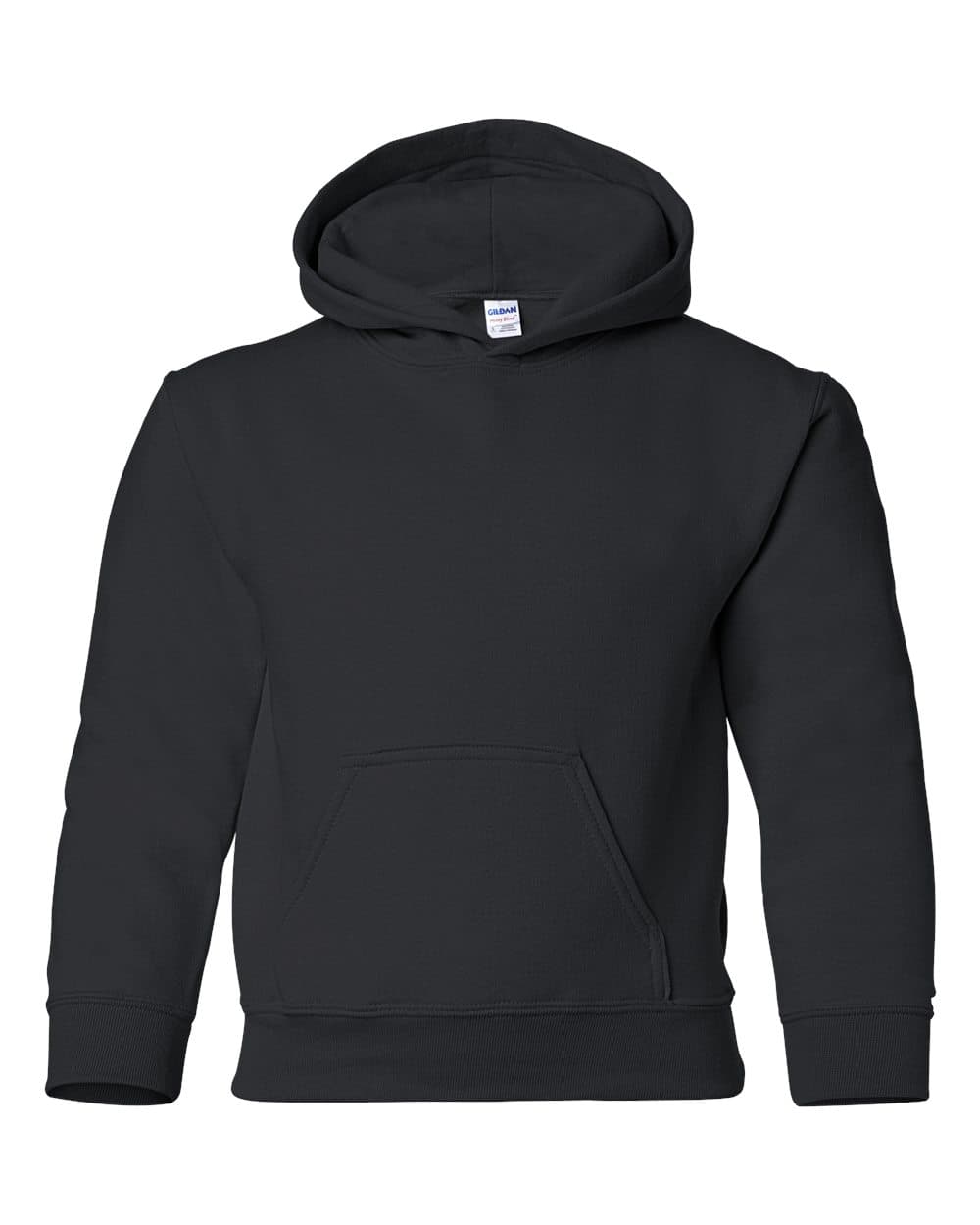 Gildan 18500B Youth Heavy Blend™ Hooded Sweatshirt — Black
