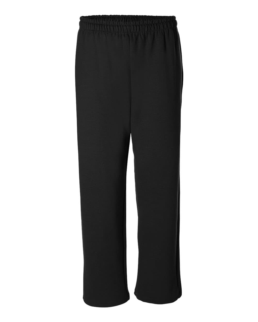 Gildan 18400 Unisex Heavy Blend™ Open-Bottom Sweatpants — Black