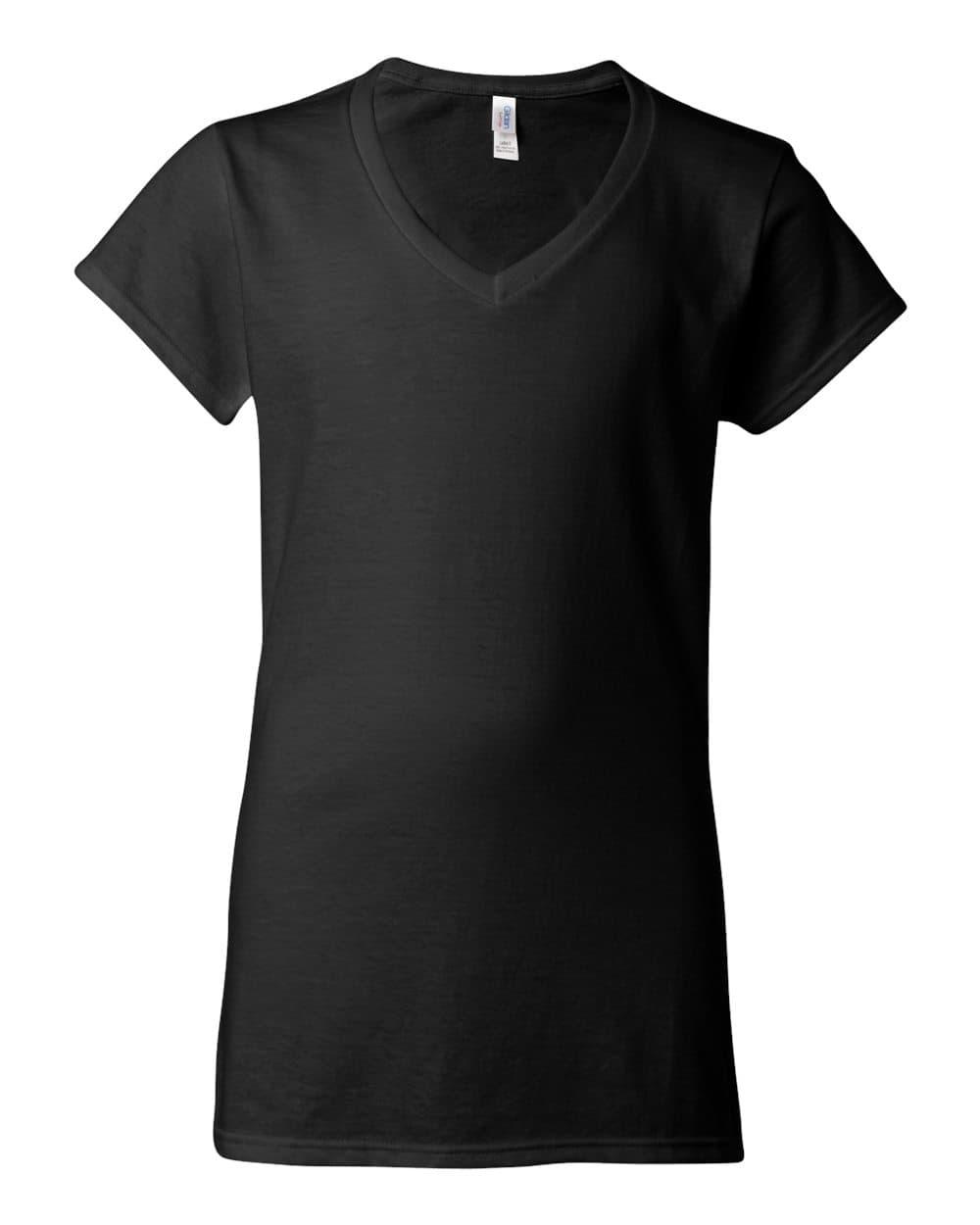 Gildan 64V00L Women’s Softstyle® V-Neck T-Shirt — Black