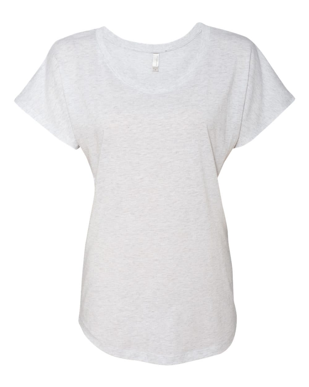 Next Level 6760 Women’s Triblend Dolman T-Shirt — Heather White