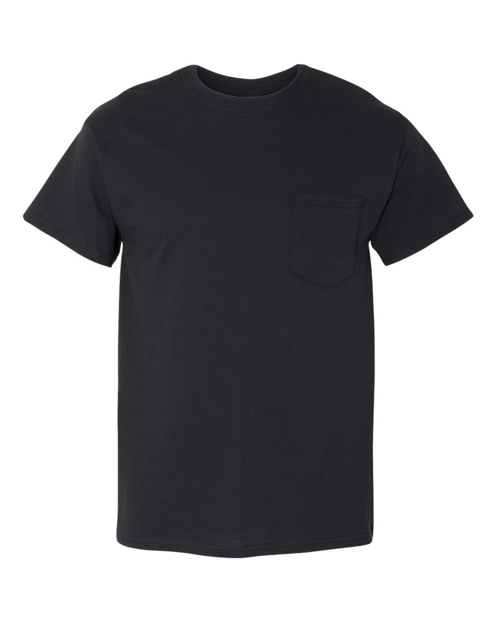 Gildan 5300 Unisex Heavy Cotton™ Pocket T-Shirt — Black