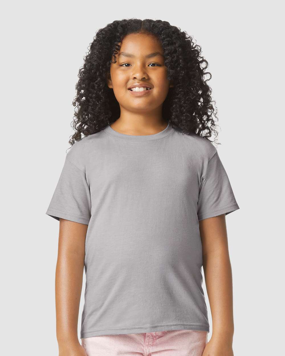 Gildan 64000BCVC Youth Softstyle® CVC T-Shirt — Cement