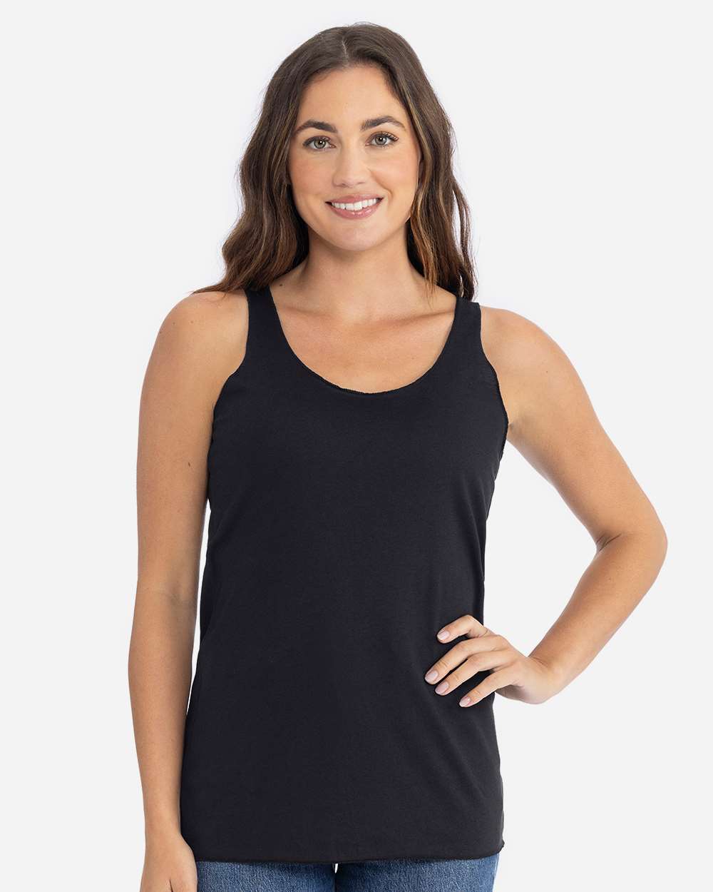 Next Level 6733 Women’s Triblend Racerback Tank — Black