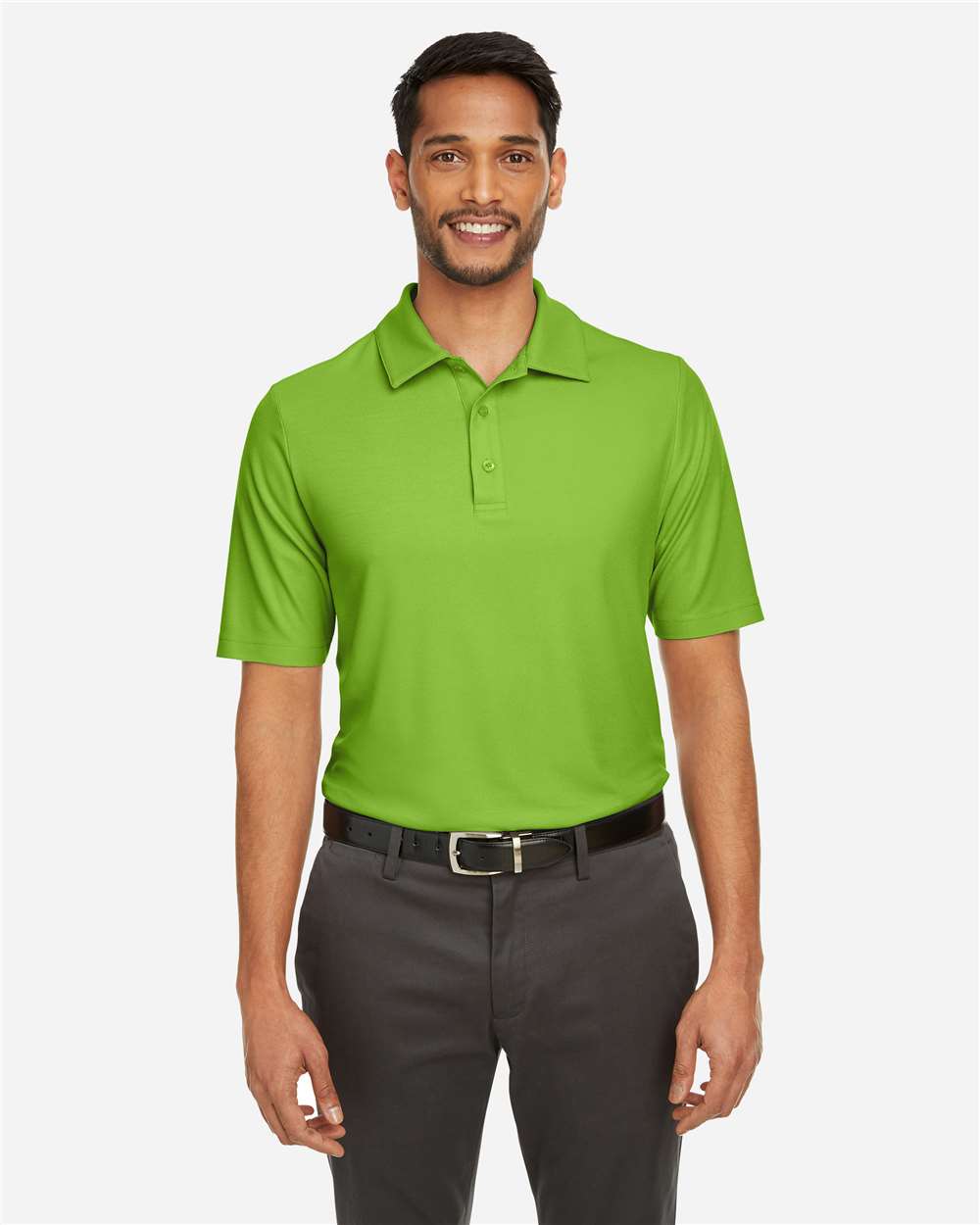 CORE365 CE112 Men’s Fusion ChromaSoft™ Pique Polo — Acid Green