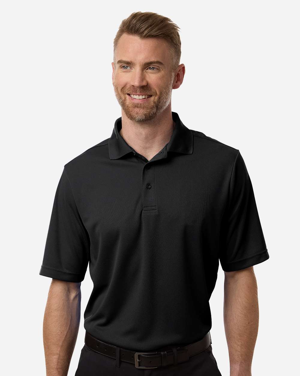 CORE365 CE108T Men’s Tall Nova Performance Pique Polo — Black