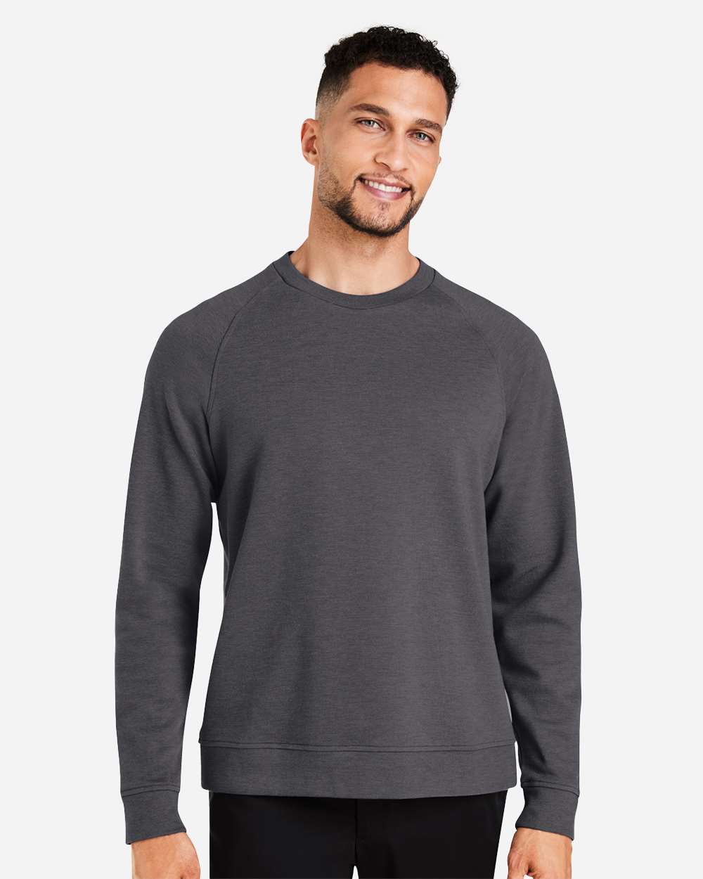 Devon & Jones DG482 Men’s New Classics® Charleston Pullover — Black Melange