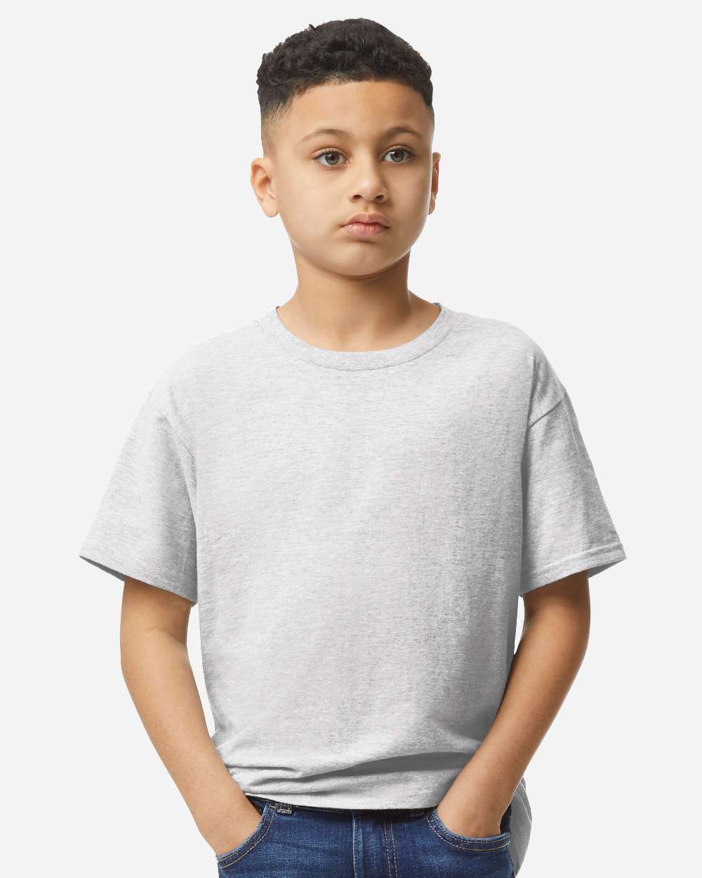 Gildan 3000B Youth Light Cotton T-Shirt — Ash