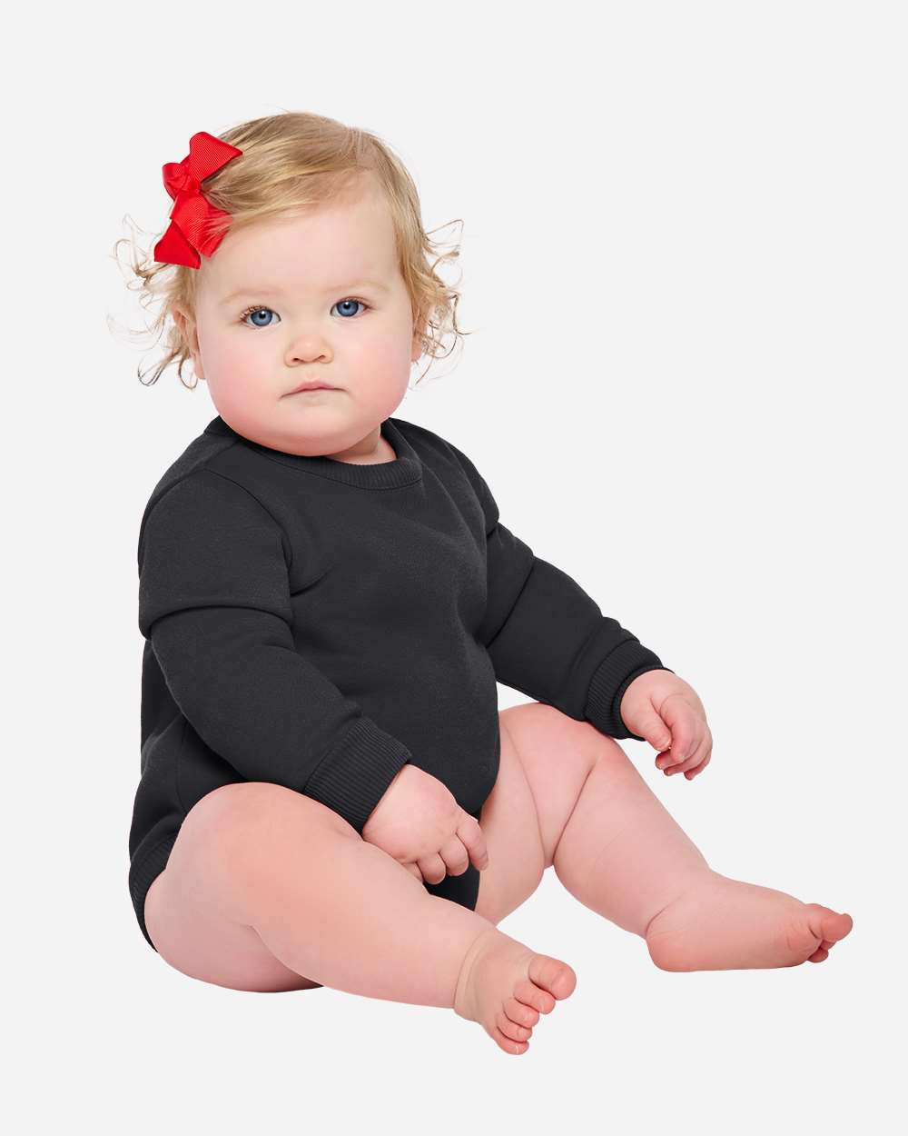 Rabbit Skins 3421 Infant Fleece Bodysuit — Black