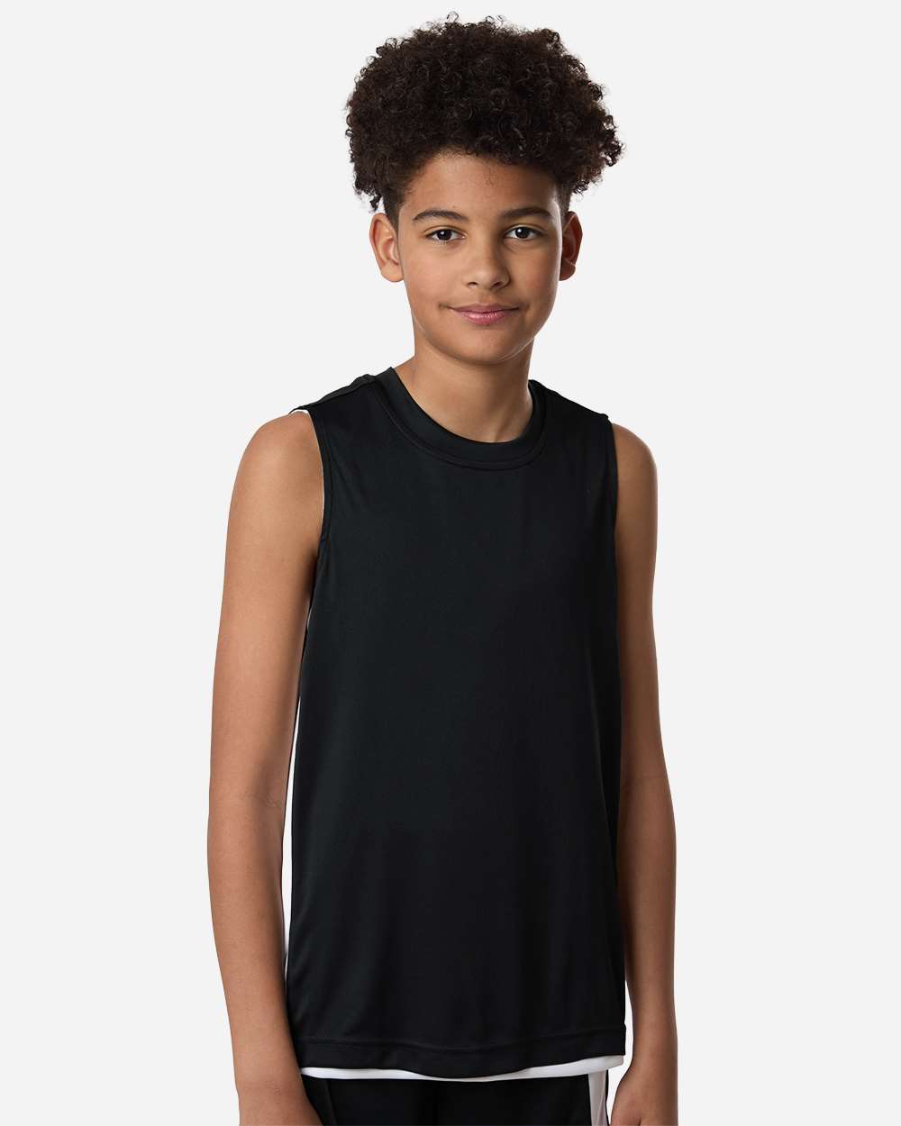 Team 365 TT115Y Youth Zone Performance Reversible Jersey — Black/ White