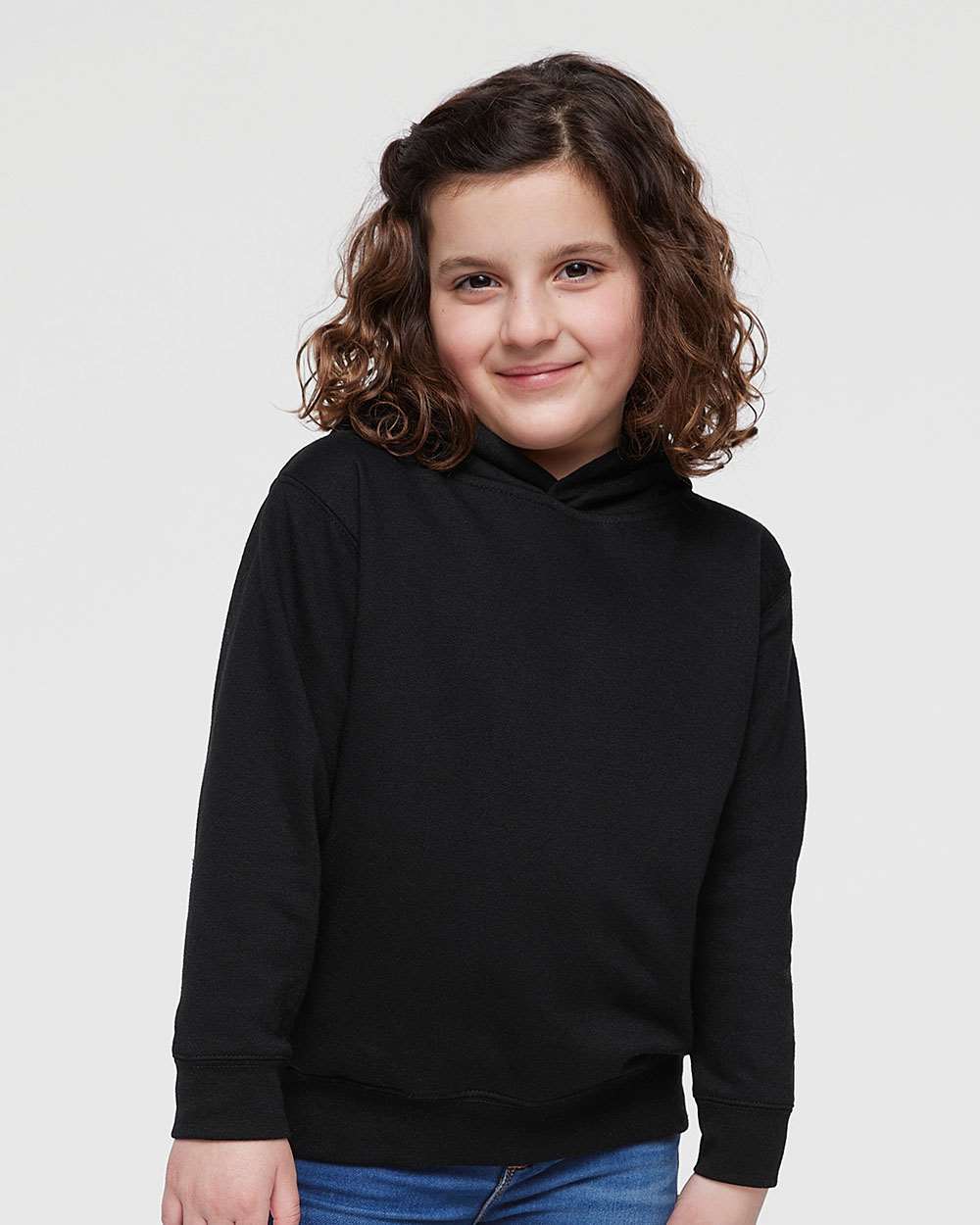 Rabbit Skins 3326 Toddler Pullover Fleece Hoodie — Black