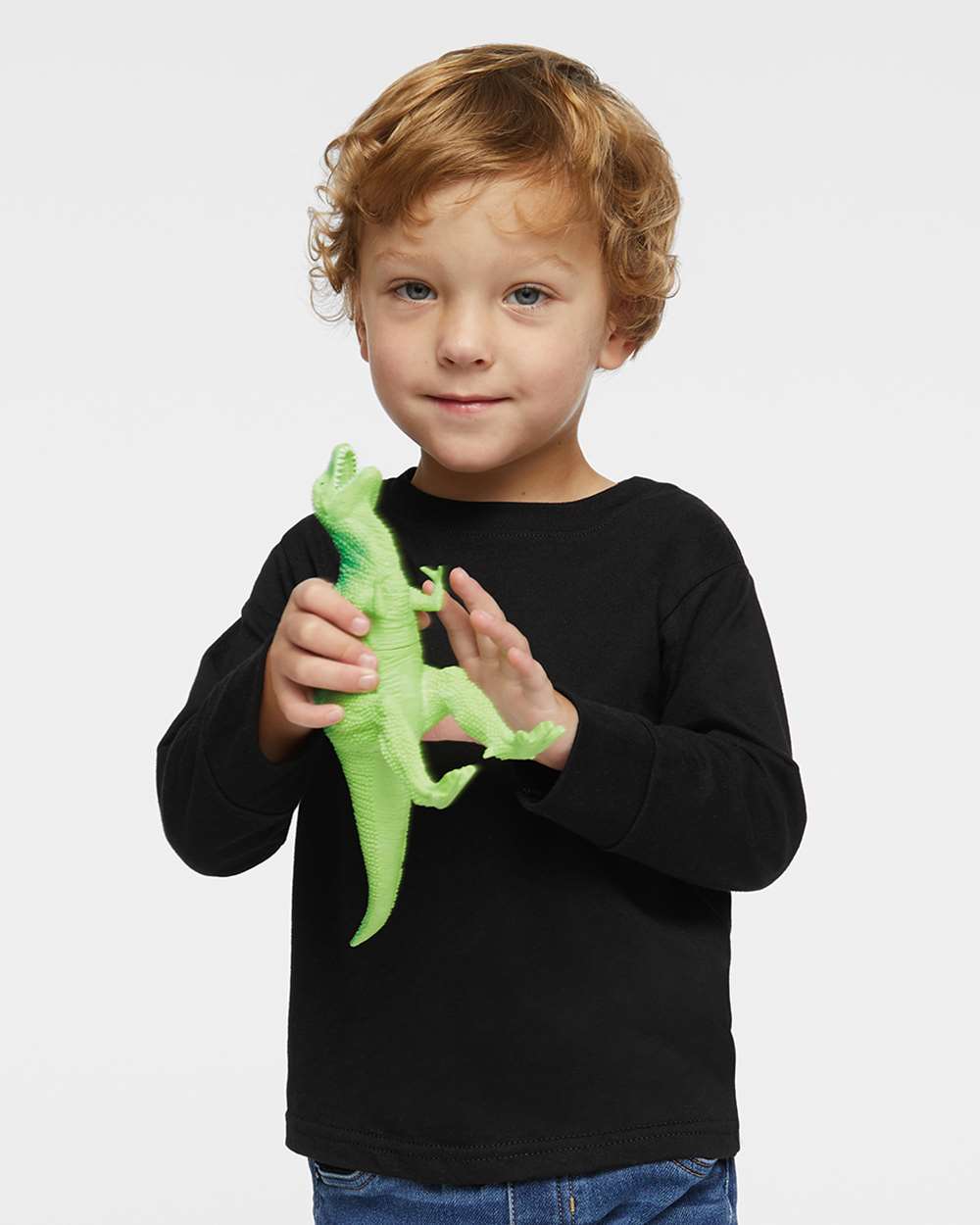 Rabbit Skins 3302 Toddler Fine Jersey Long Sleeve Tee — Black