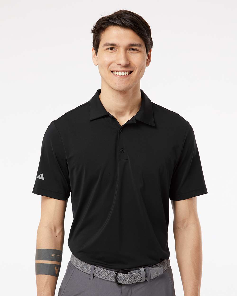 Adidas A514 Men’s Ultimate365 Solid Polo — Black