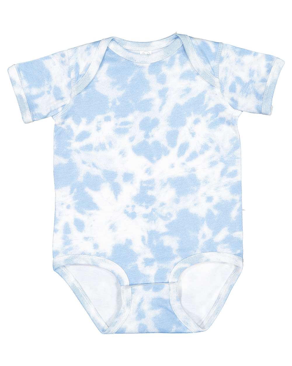 Rabbit Skins 4424EX Infant Fine Jersey Bodysuit – Extended Colors — Sky Tie Dye