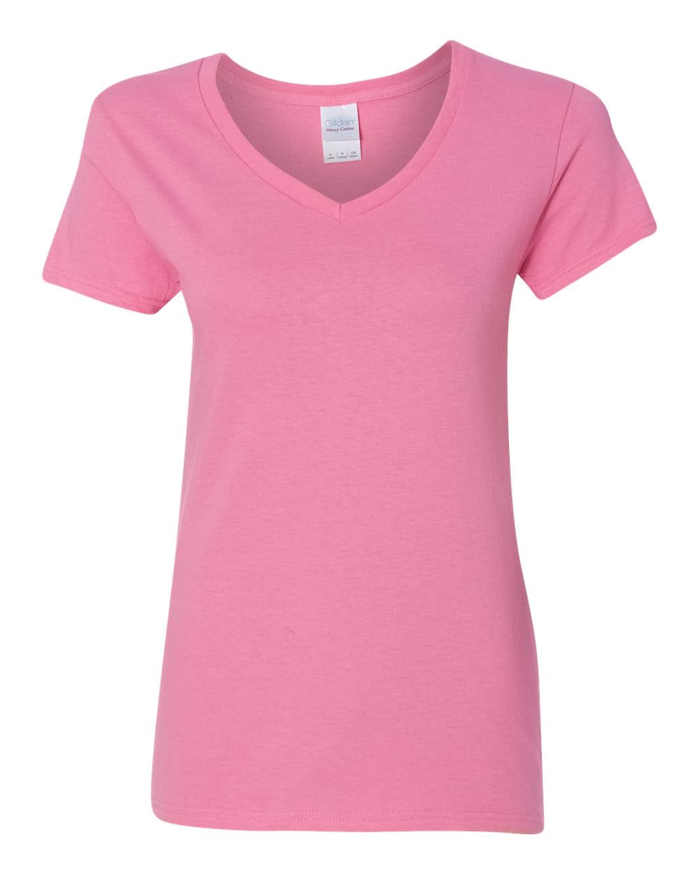 Gildan 5V00L Women’s Heavy Cotton™ V-Neck T-Shirt — Azalea