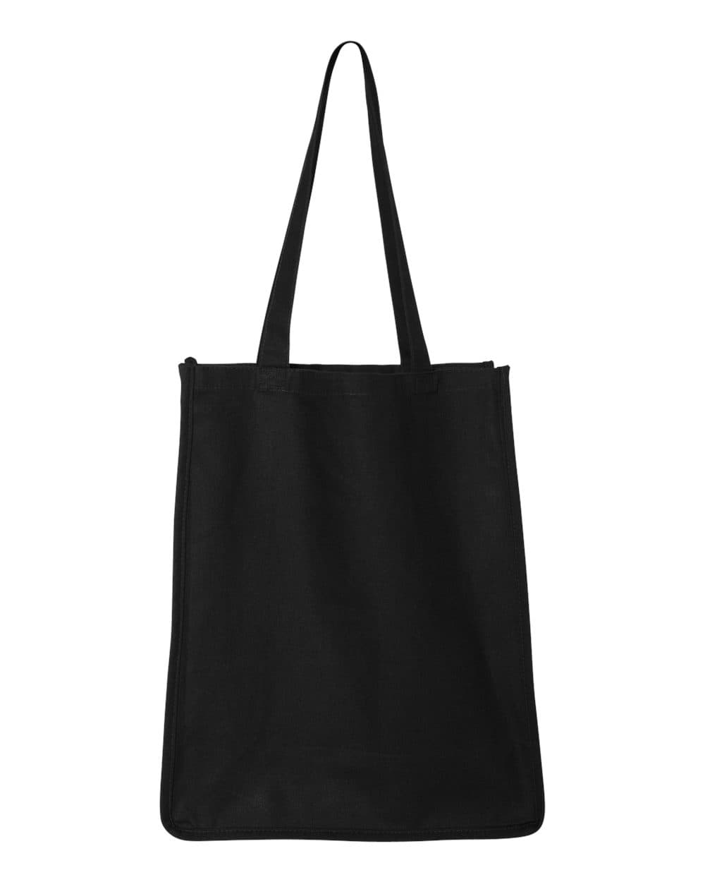 Q-Tees Q125400 27L Jumbo Shopping Bag — Black