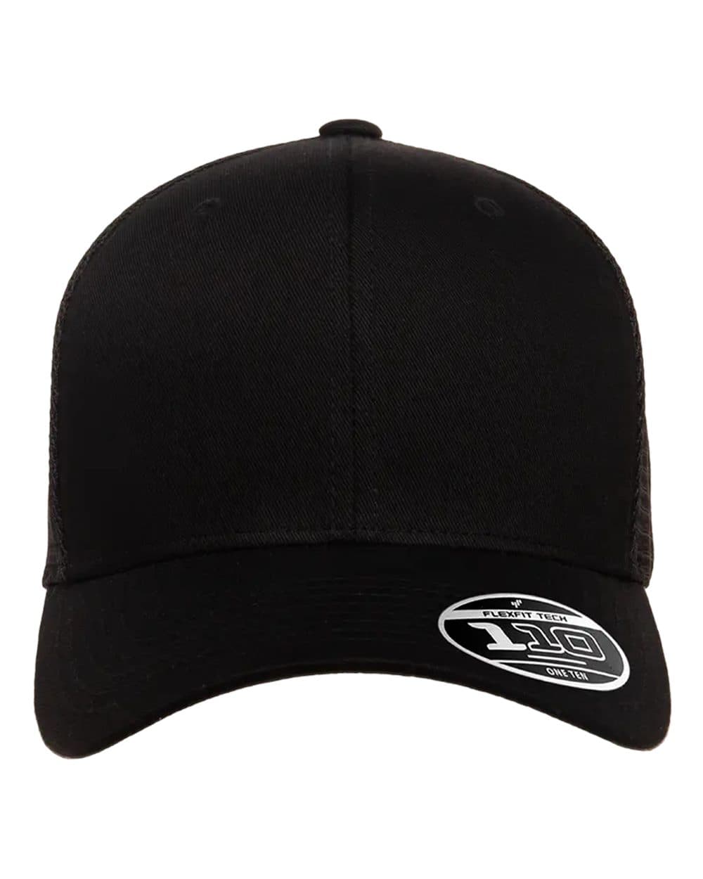 Flexfit 110M 110® Mesh-Back Cap — Black