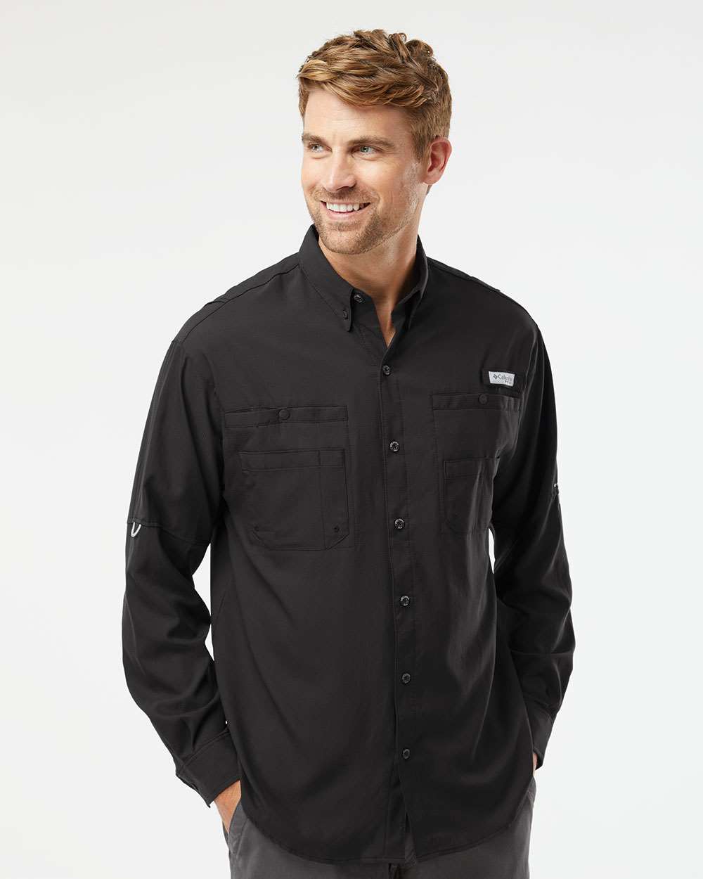 Columbia 212467 Men’s PFG Tamiami™ II Shirt — Black