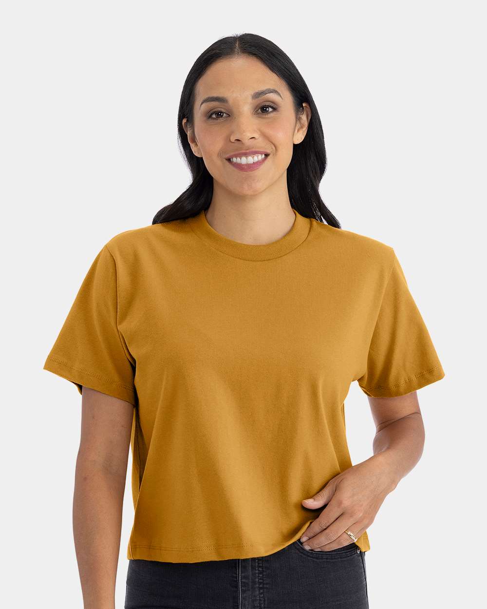 Next Level 7610 Women’s Heavyweight Boxy T-Shirt — Antique Gold