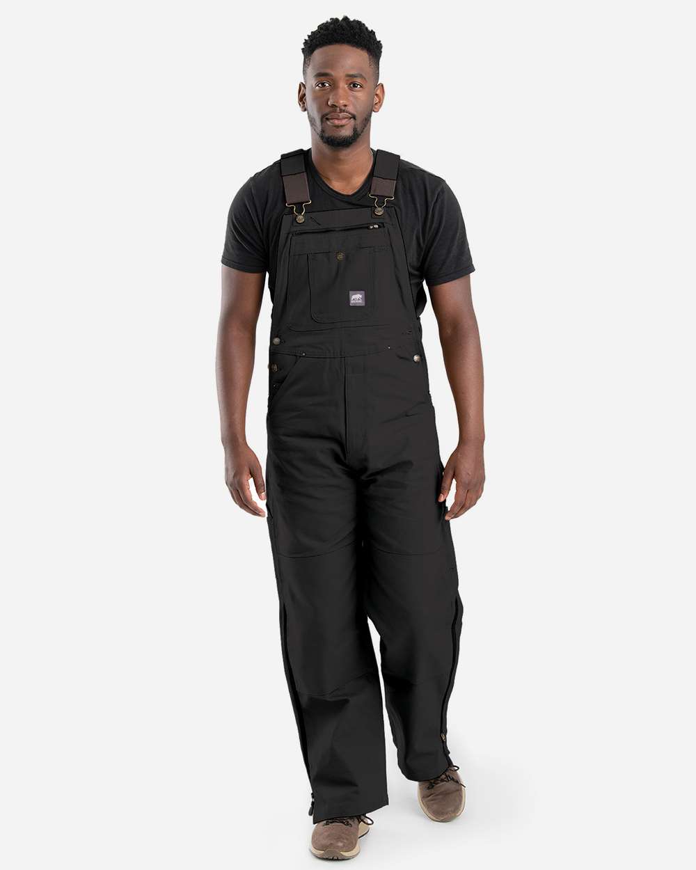 Berne Apparel B1067 Men’s Slab Unlined Duck Bib Overall — Black_32