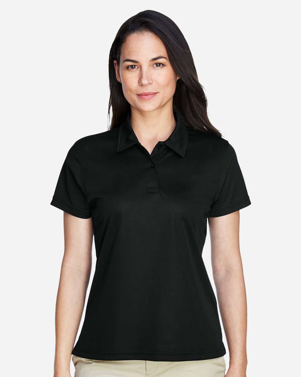 Team 365 TT21W Women’s Command Snag Protection Polo — Black
