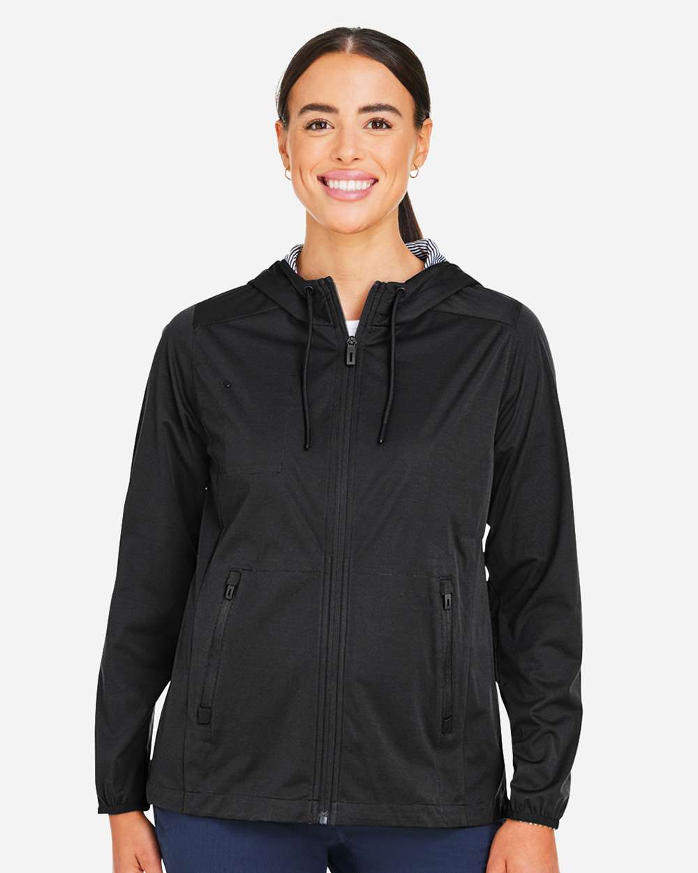 North End NE75W Women’s Network Lightweight Jacket — Black Heather
