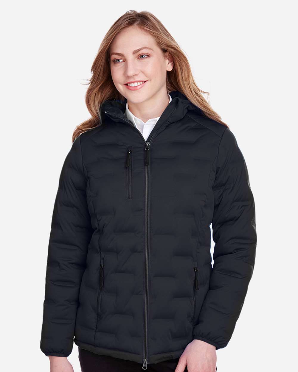 North End NE708W Women’s UTK SubDown Loft Puffer Jacket — Black/ Carbon