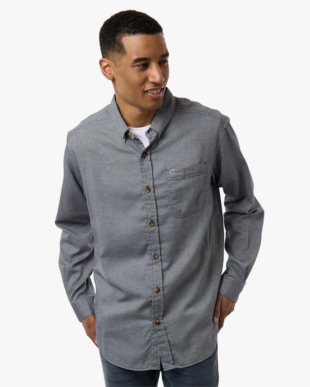 Columbia 155205 Men’s Rapid Rivers™ II Shirt — Collegiate Navy Oxford
