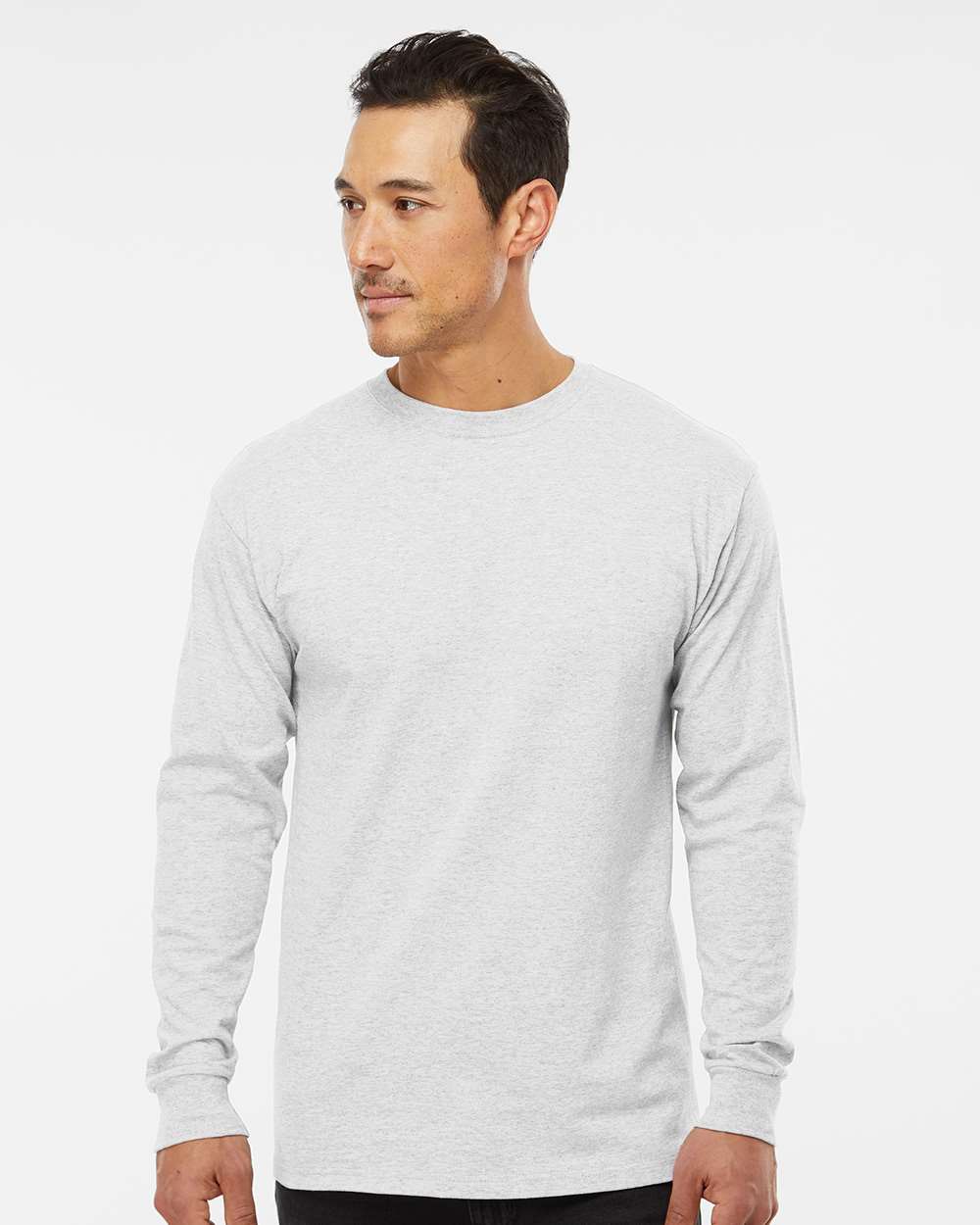 M&O 4820 Unisex Gold Soft Touch Long Sleeve T-Shirt — Ash