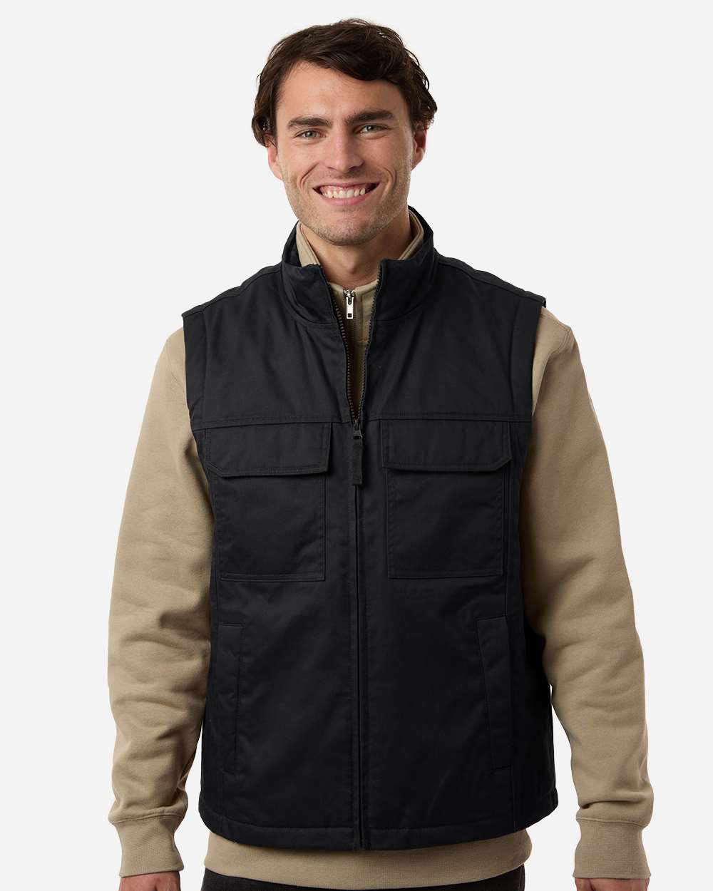 Harriton M723 Unisex ClimaBloc® Station Vest — Black