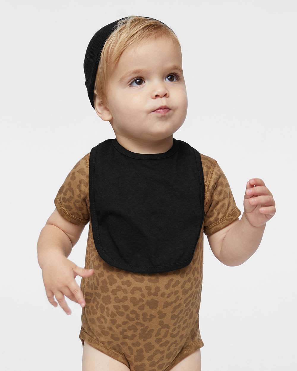 Rabbit Skins 1005 Infant Premium Jersey Bib — Black