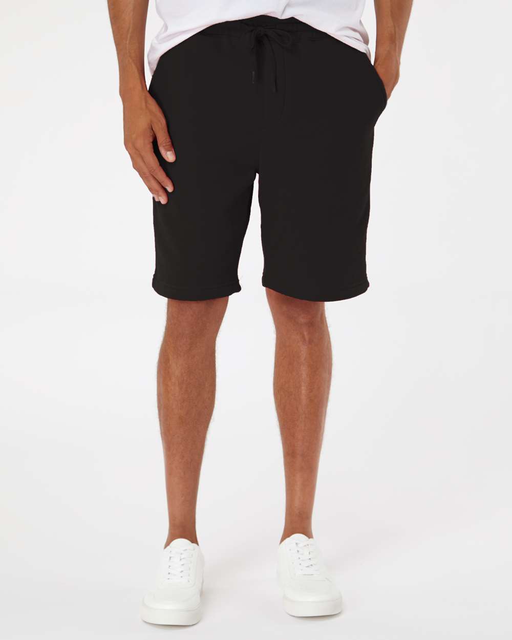 Independent Trading Co. IND20SRT Men’s Midweight Fleece Shorts — Black